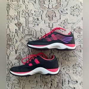 Dansko Shayla Black Pink & Purple Sneakers Athletic Shoes Slip Resistant Size 38